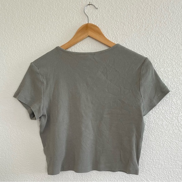 H&M | Crewneck ribbed short sleeve knit tee size extra large - Picture 5 of 6